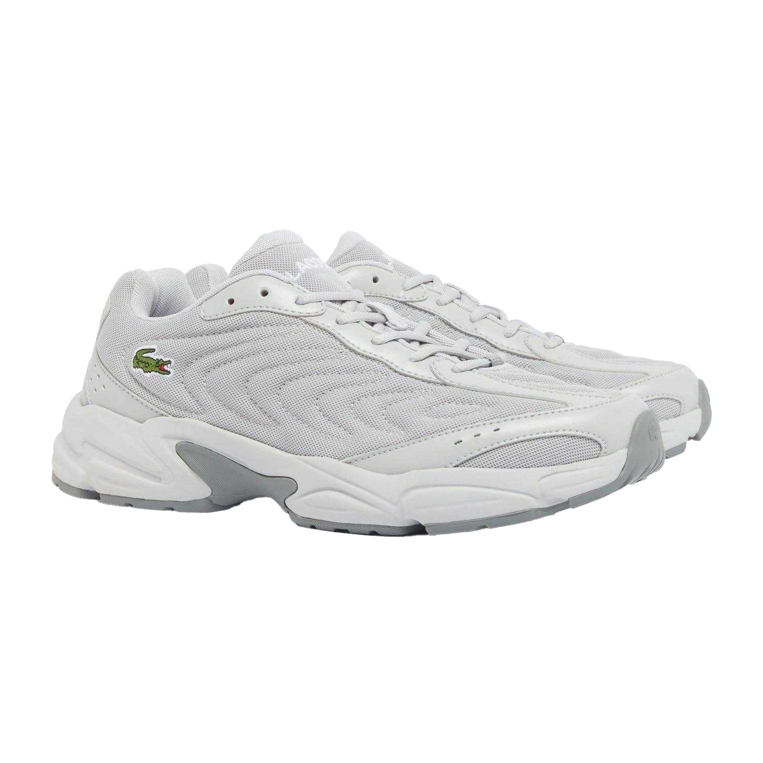 Grey - Front - Lacoste Mens Storm 2K 96 Lite Trainers