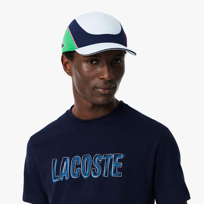 Blue - Back - Lacoste Mens Printed Ultra Dry Sport T-Shirt