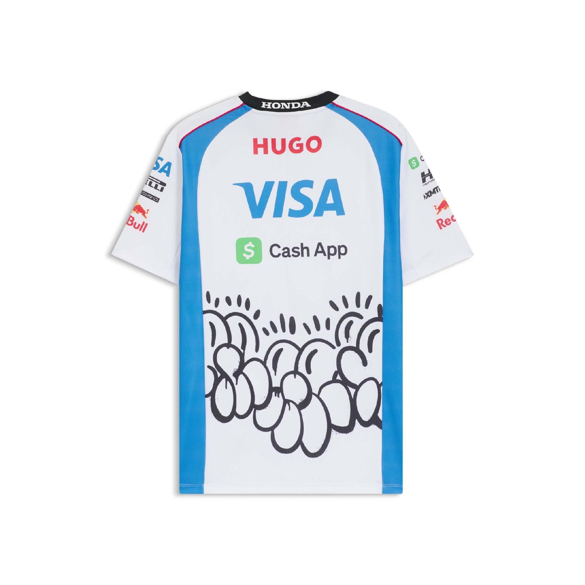White - Side - Hugo Mens Vcarb Racing Bulls T-Shirt