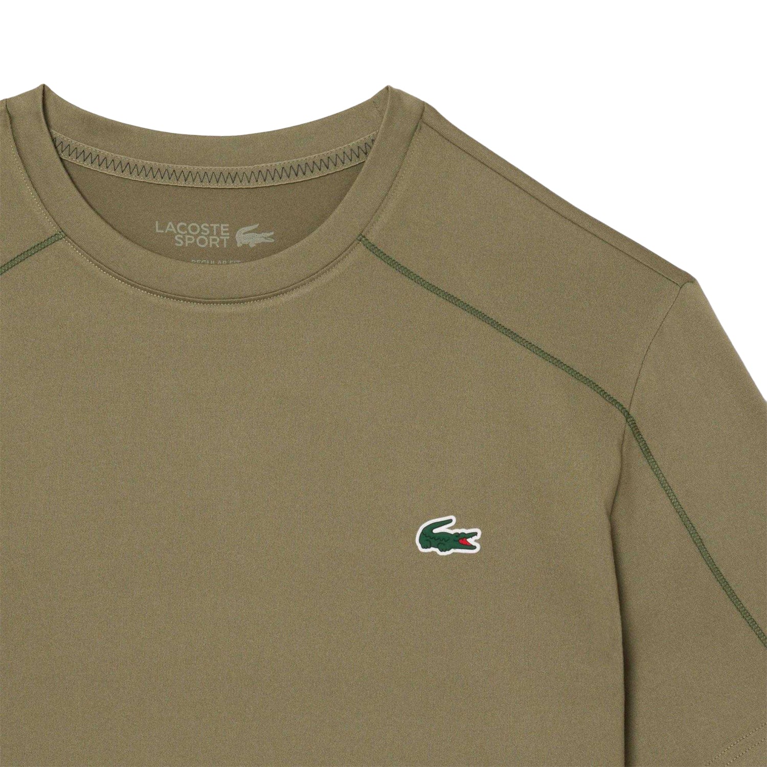Green - Back - Lacoste Mens Ultra Dry Stretch T-Shirt