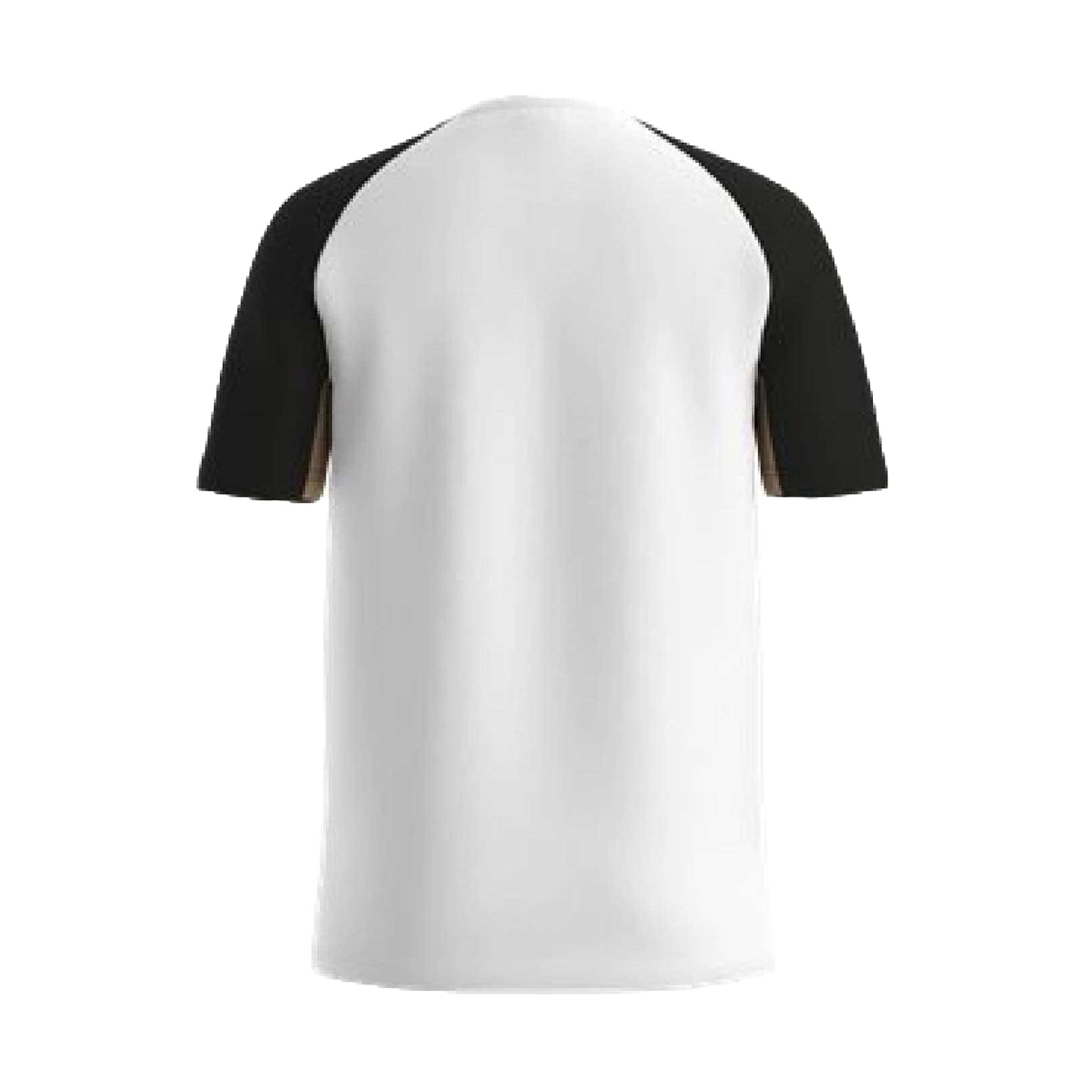 White-Black - Back - Boss Mens Active Colour Block T-Shirt