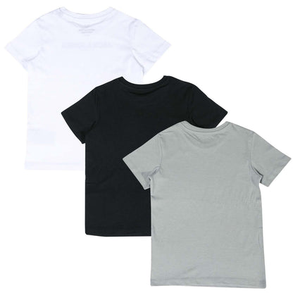 Black-White-Grey - Back - Jack And Jones Boys Harry T-Shirt (Pack of 3)