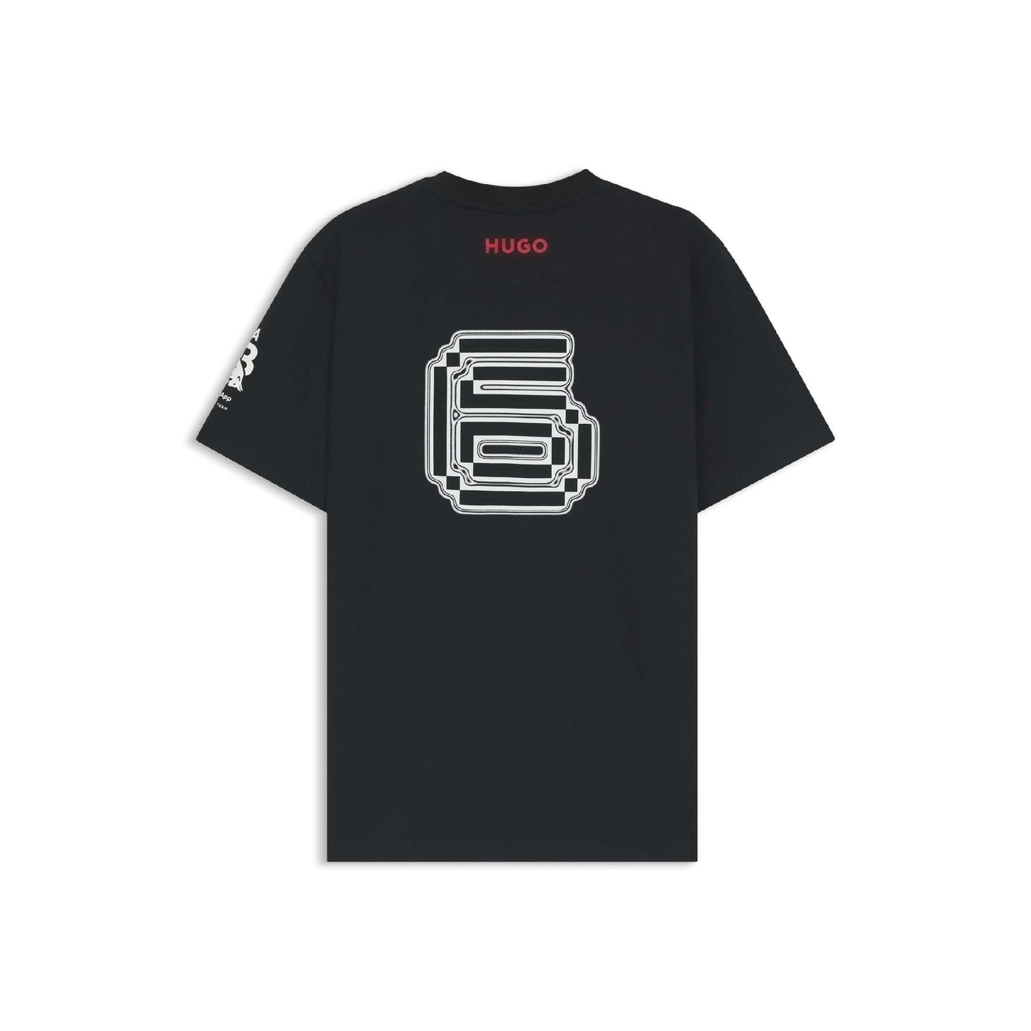 Black - Back - Hugo Mens Isack Racing Bulls T-Shirt