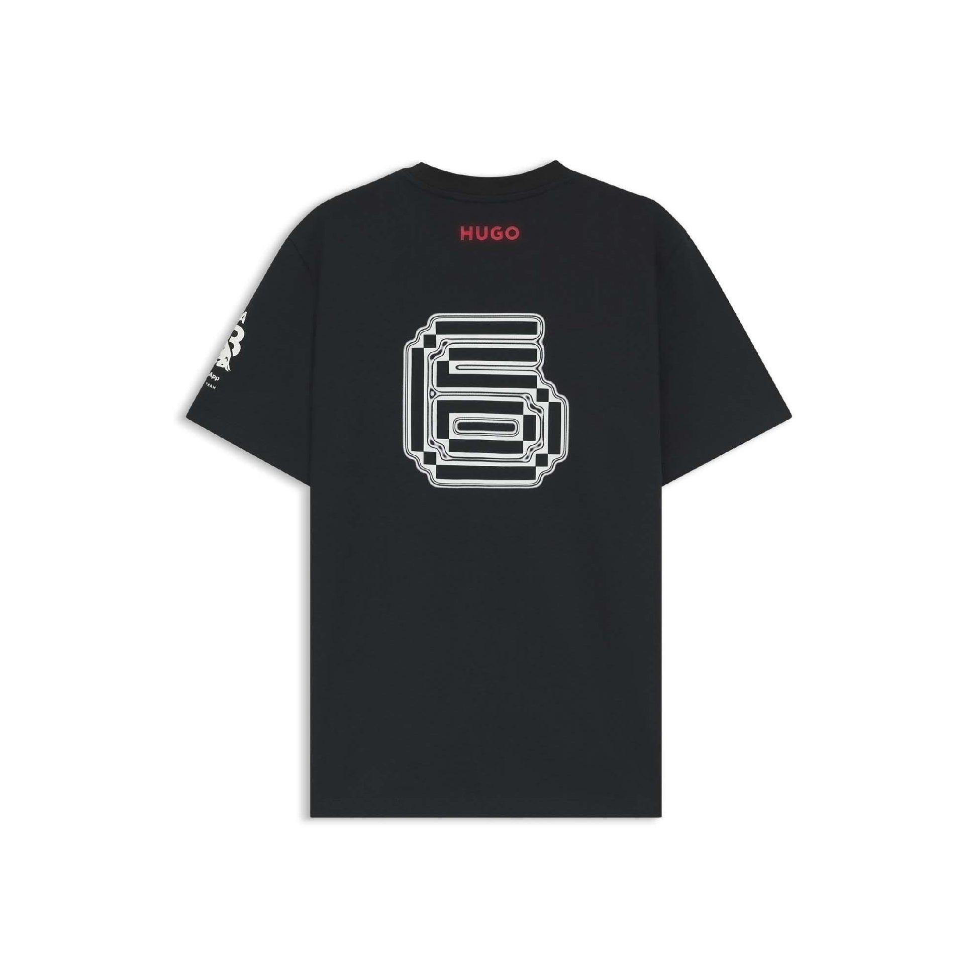 Black - Back - Hugo Mens Isack Racing Bulls T-Shirt