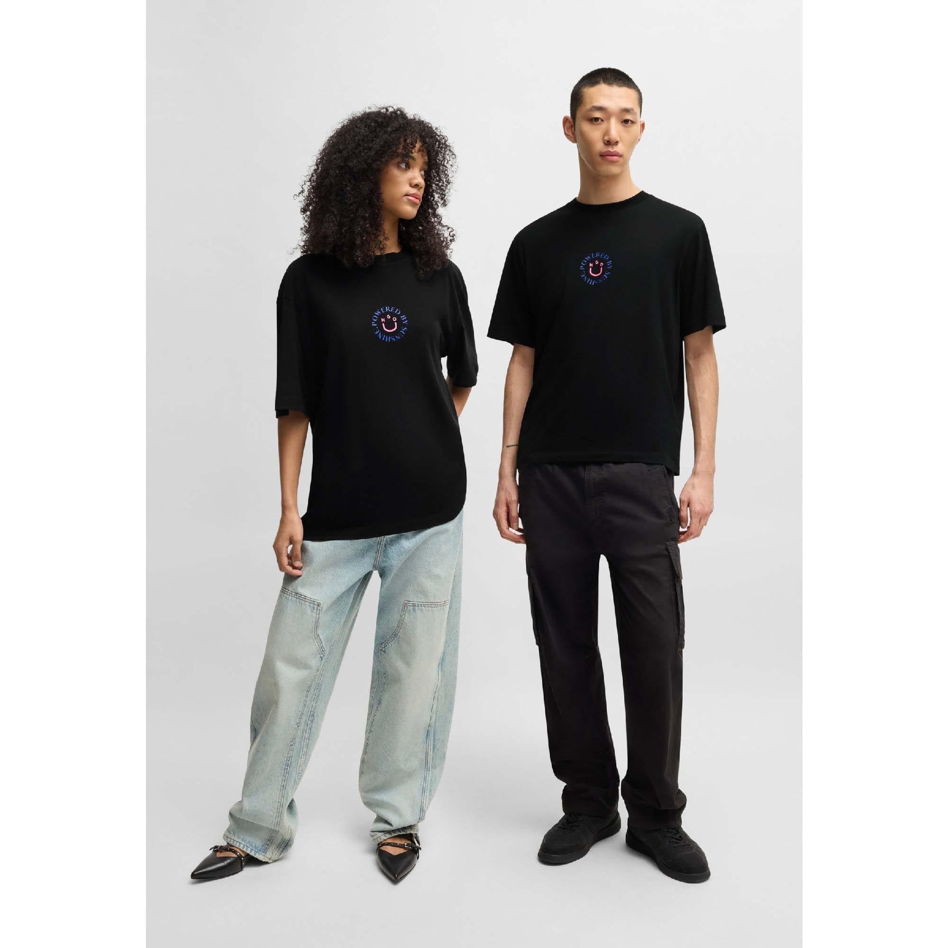 Black - Close up - Hugo Mens Napoka T-Shirt
