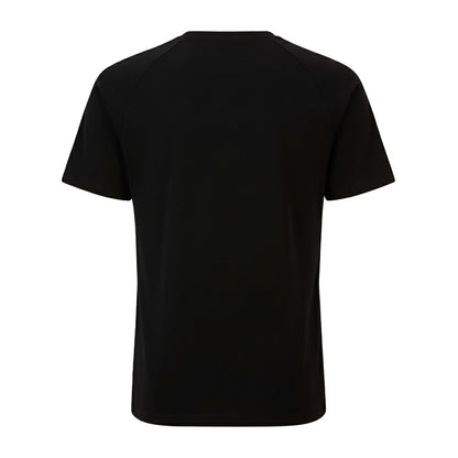 Black - Back - Hugo Mens Sporty Tape Logo T-Shirt