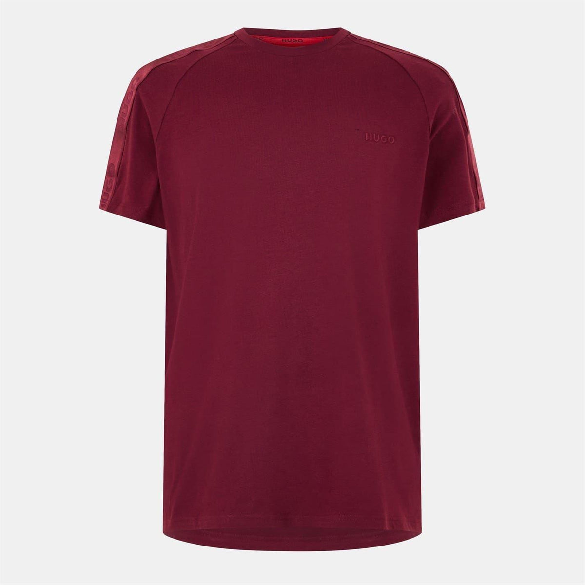 Red - Front - Hugo Mens Sporty Tape Logo T-Shirt