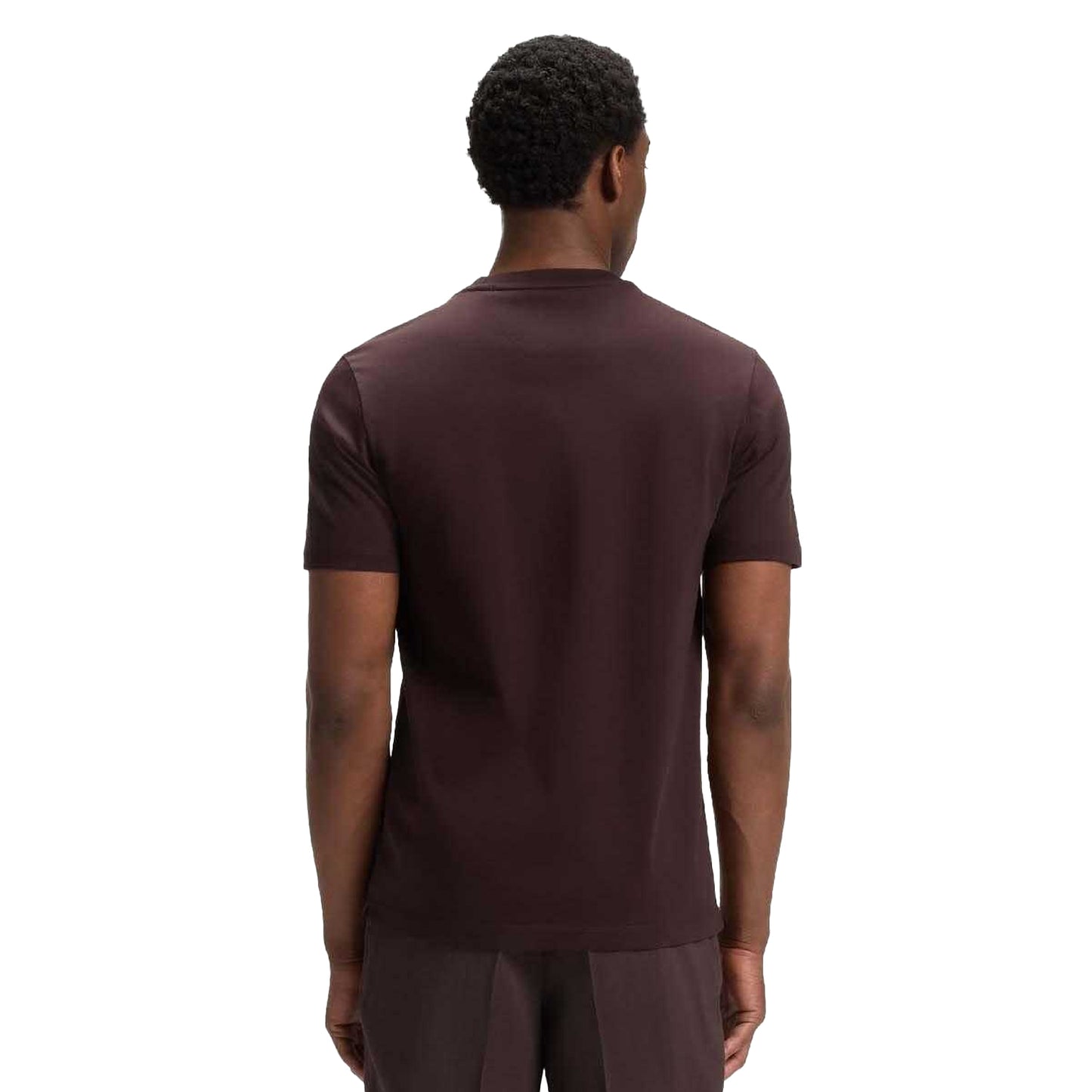 Brown - Back - Boss Mens L-Tesar 14 T-Shirt