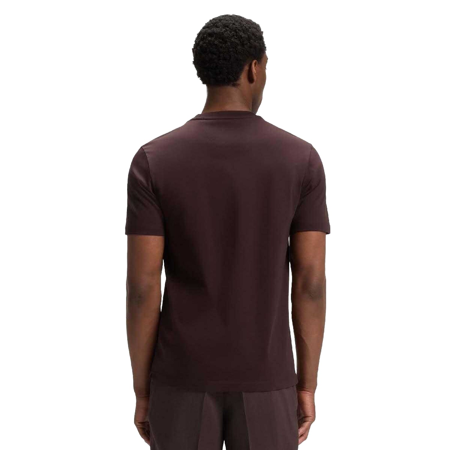 Brown - Back - Boss Mens L-Tesar 14 T-Shirt