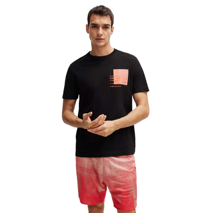Black - Side - Boss Mens Teebero 2 T-Shirt