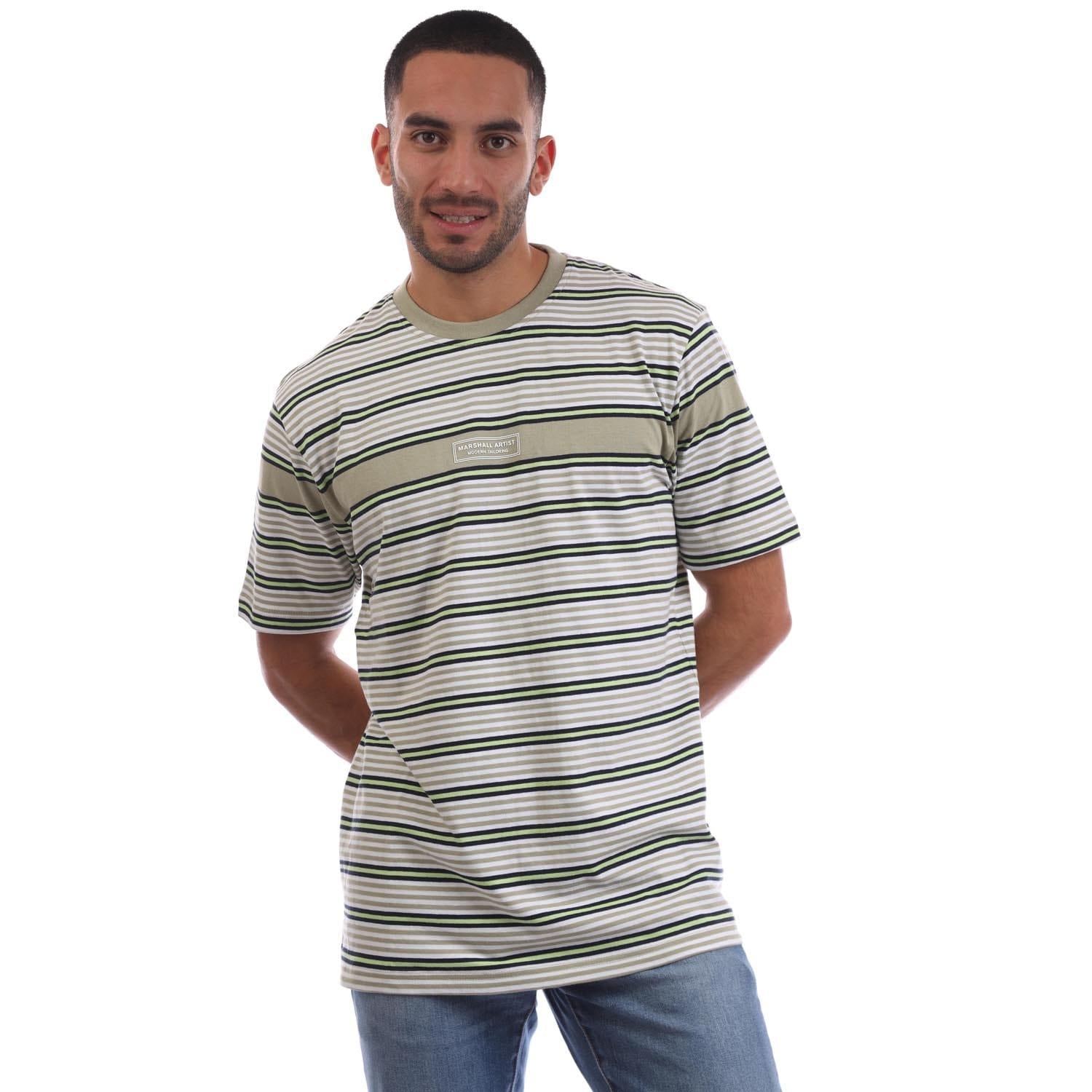 Beige - Front - Marshall Artist Mens Montesano T-Shirt