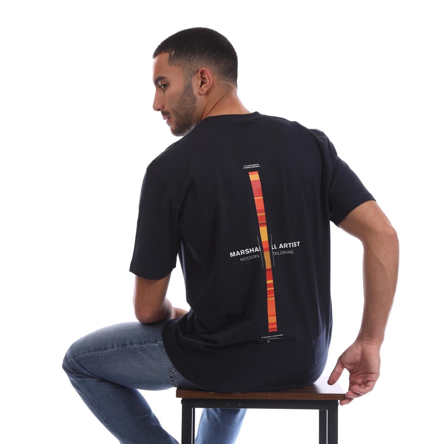 Navy - Lifestyle - Marshall Artist Mens Atmosphera T-Shirt