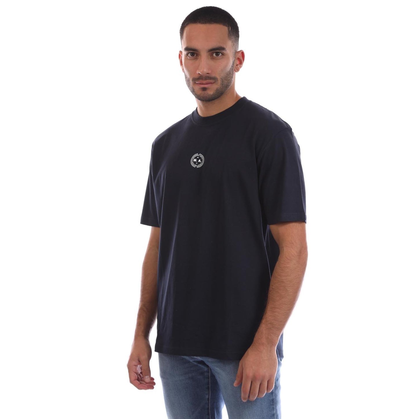 Navy - Front - Marshall Artist Mens Atmosphera T-Shirt