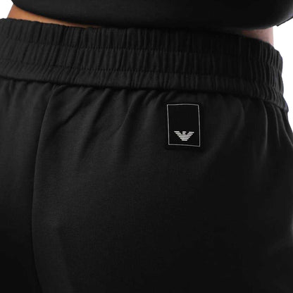 Black - Side - Emporio Armani Womens-Ladies Jogging Bottoms