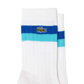 Multicoloured - Side - Lacoste Unisex Adult Striped High Cut Cotton Socks (Pack of 2)