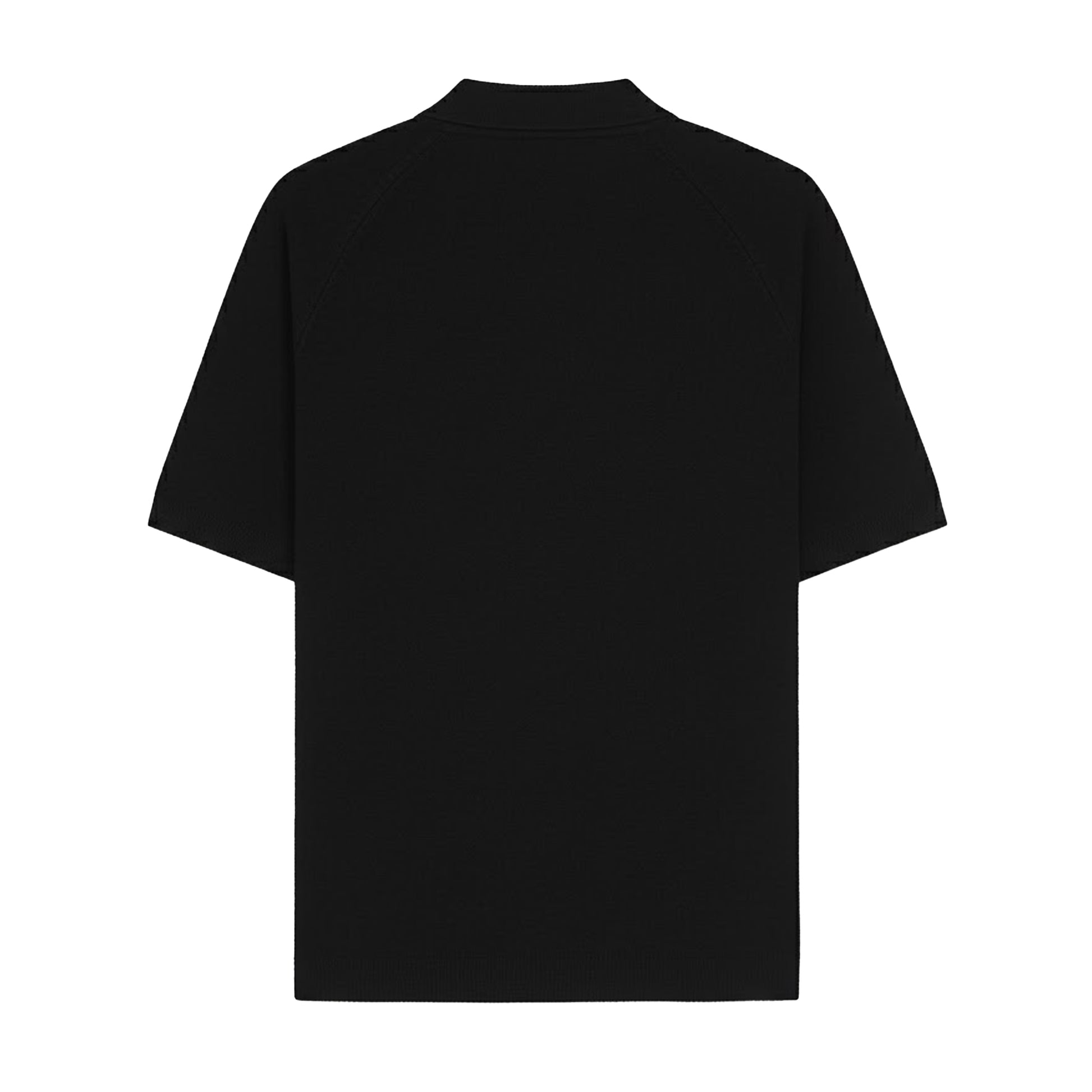 Black - Back - Hugo Mens Shiplom Knitted Polo Shirt