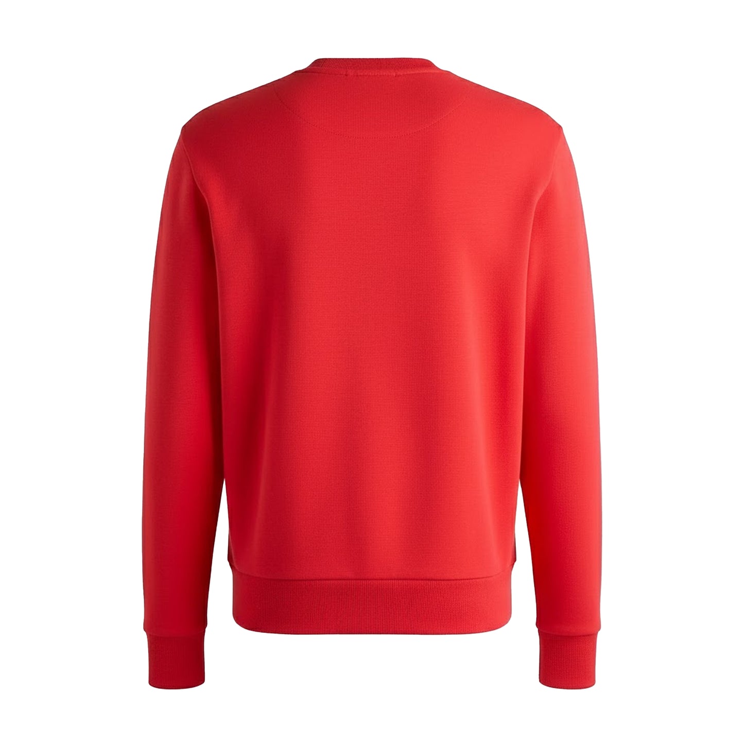 Red - Back - Boss Mens Salbo Crew Neck Sweatshirt