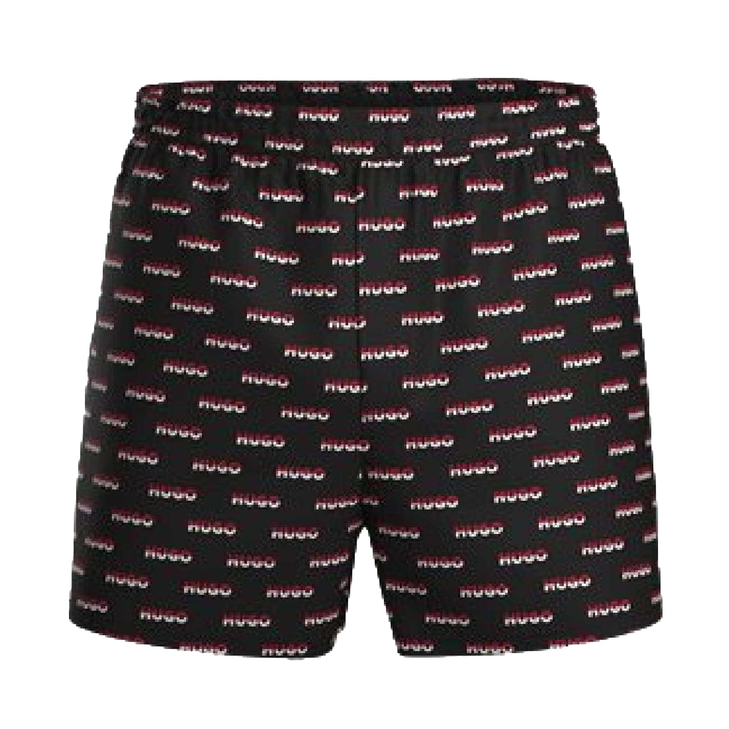 Black - Front - Hugo Mens Logo Printed Pyjama Bottoms
