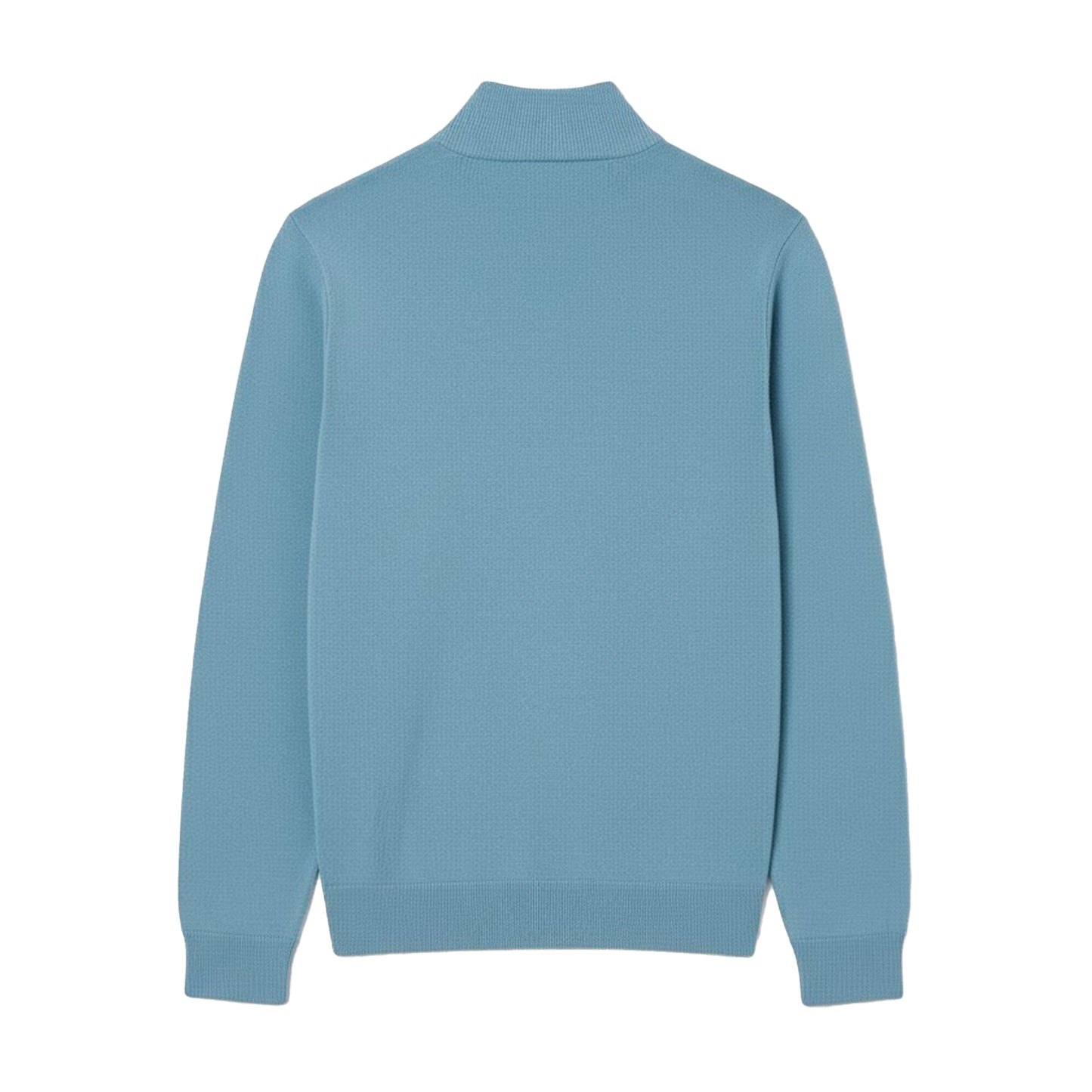 Blue - Back - Lacoste Mens High-Neck Quarter Zip Sweatshirt