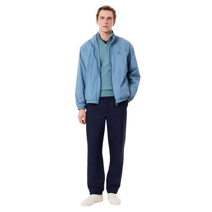Blue - Lifestyle - Lacoste Mens High-Neck Quarter Zip Sweatshirt
