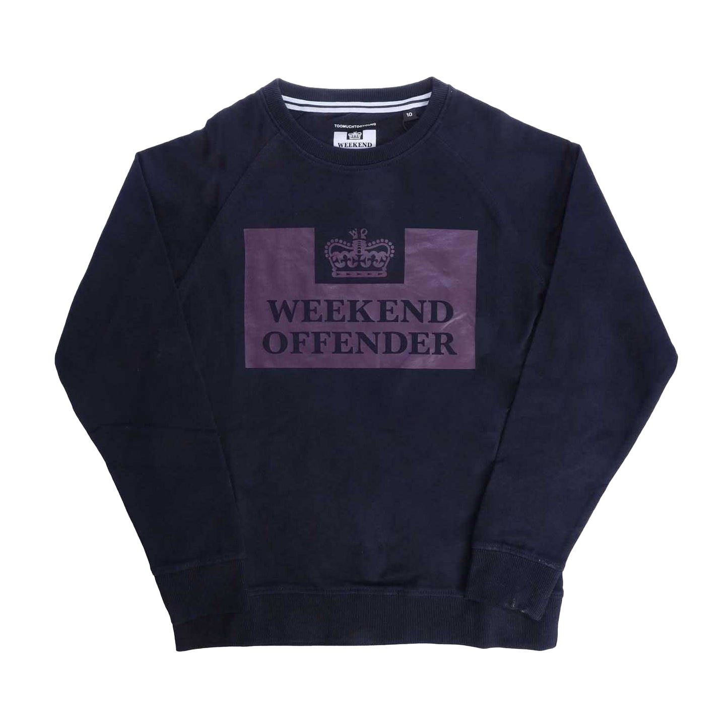 Navy - Front - Weekend Offender Childrens-Kids Skylar Sweatshirt