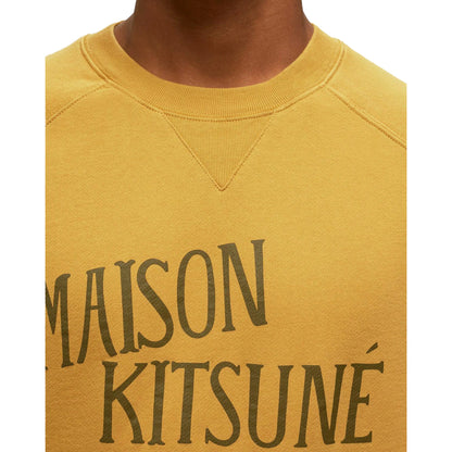 Yellow - Back - Maison Kitsuné Mens Palais Royal Classic Sweatshirt