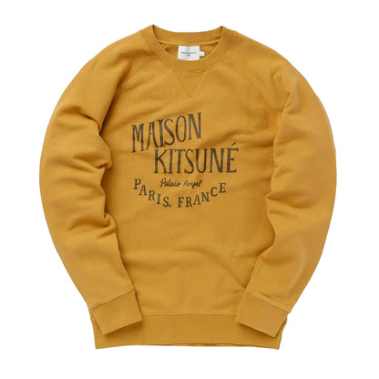 Yellow - Front - Maison Kitsuné Mens Palais Royal Classic Sweatshirt