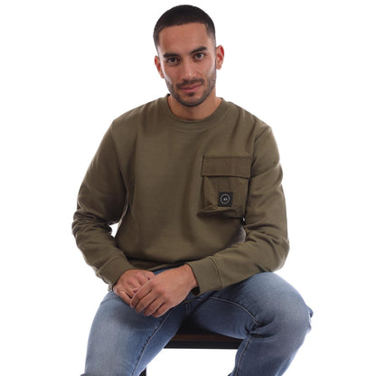 Green - Lifestyle - Marshall Artist Mens Nevado Crew Neck Sweatshirt