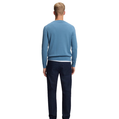Blue - Pack Shot - Boss Mens Kanovano Logo Sweatshirt