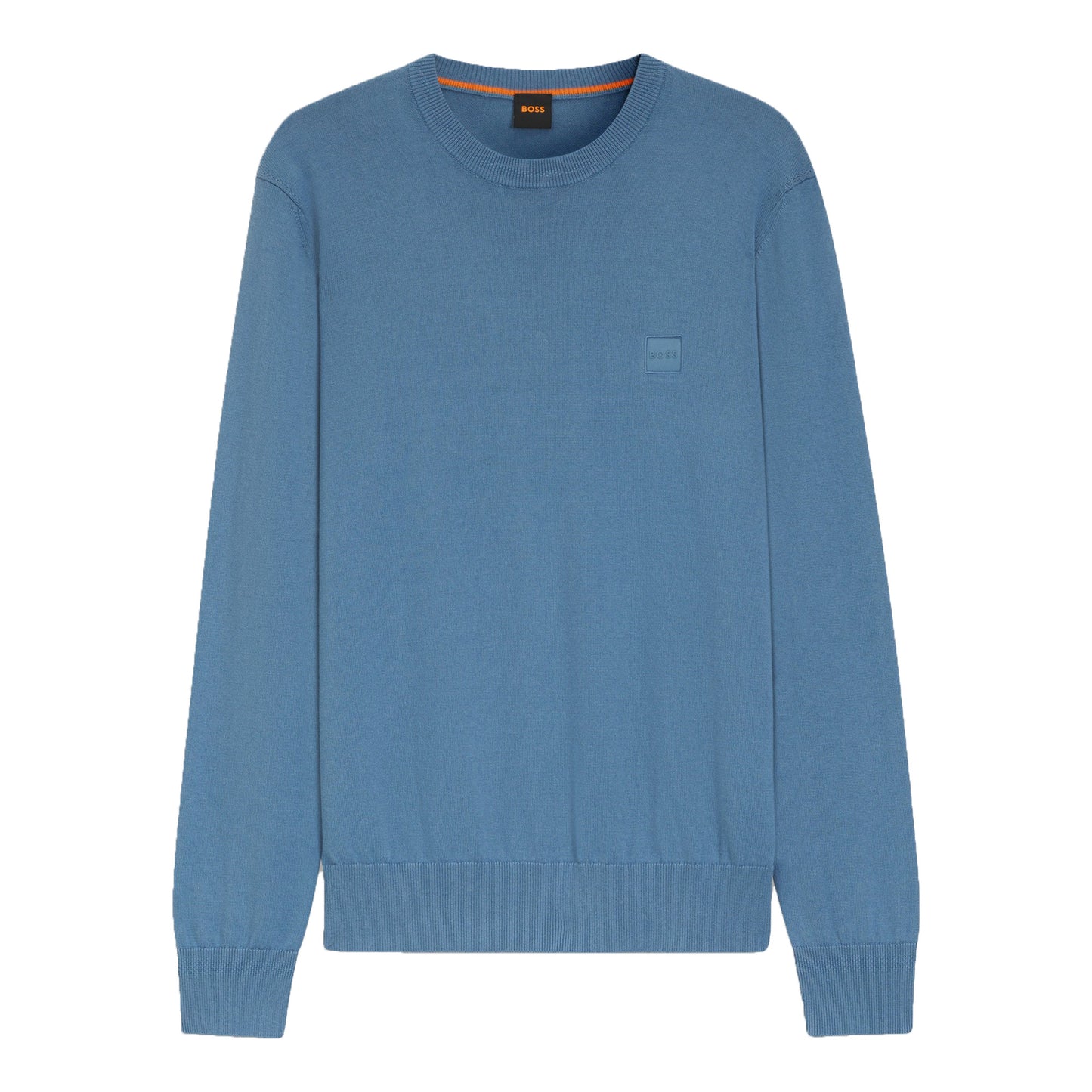 Blue - Front - Boss Mens Kanovano Logo Sweatshirt