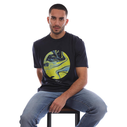 Navy - Lifestyle - Marshall Artist Mens Akwa Graphic T-Shirt