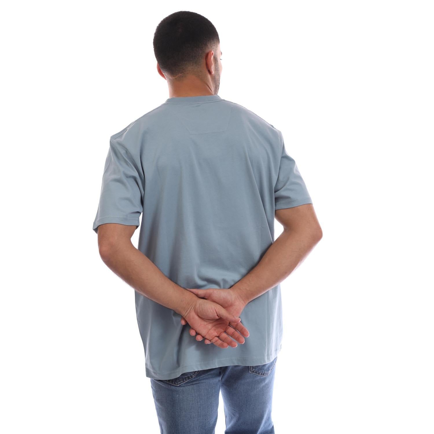 Blue - Back - Marshall Artist Mens Cartellino T-Shirt