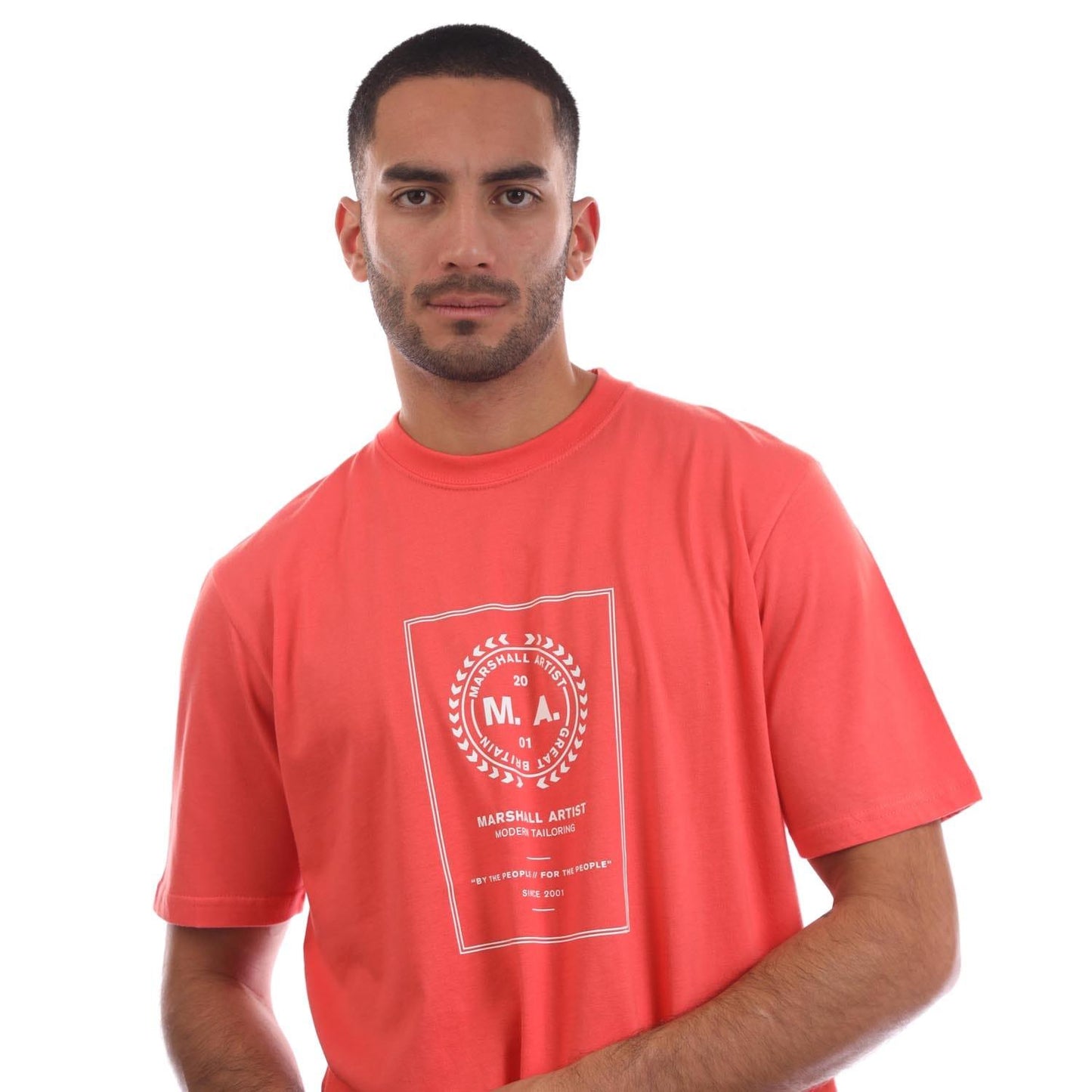 Orange - Side - Marshall Artist Mens Cartellino T-Shirt