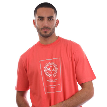 Orange - Side - Marshall Artist Mens Cartellino T-Shirt