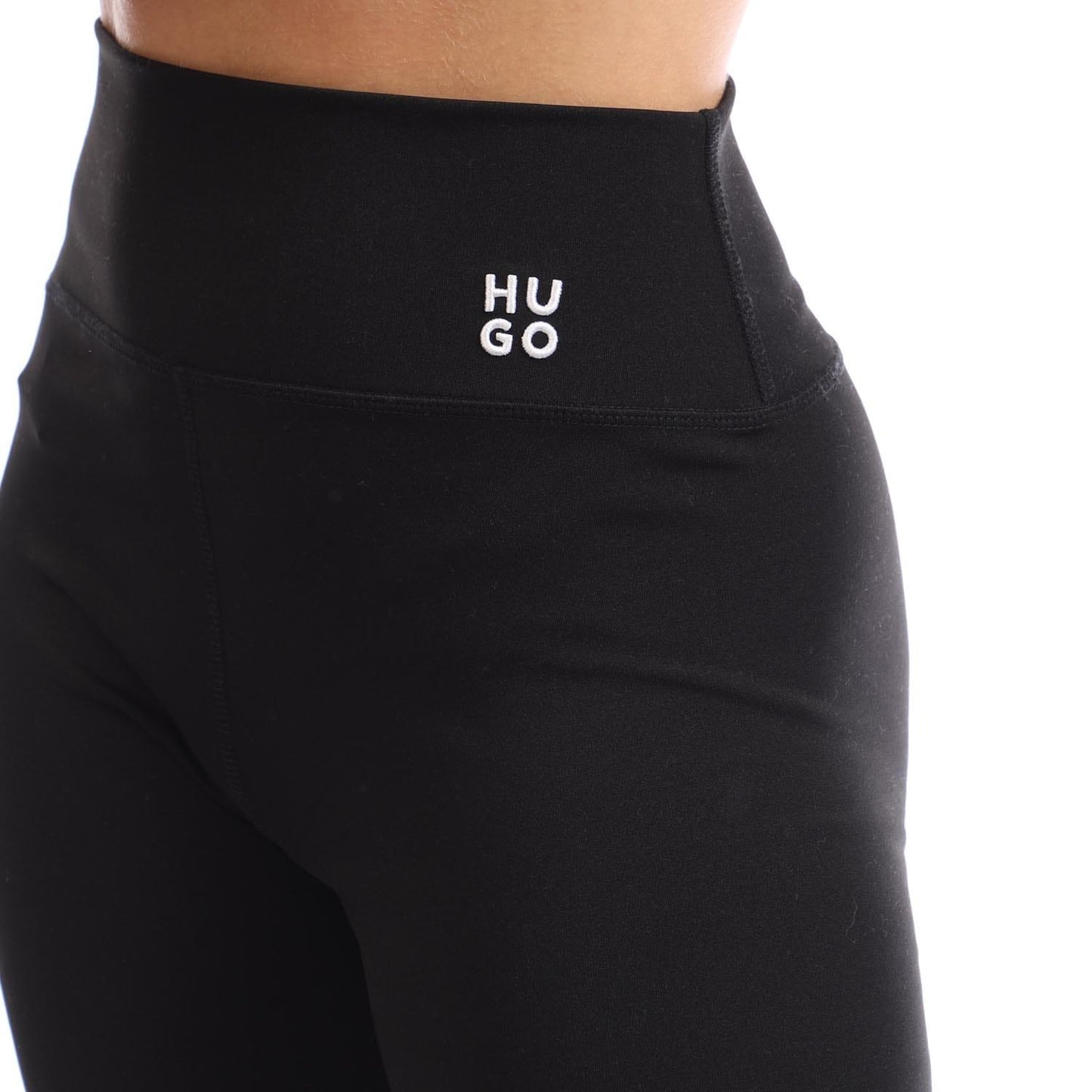 Black - Side - Hugo Boss Womens-Ladies Noparda Leggings