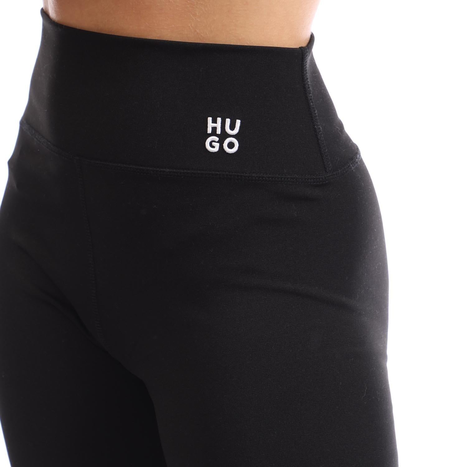 Black - Side - Hugo Boss Womens-Ladies Noparda Leggings