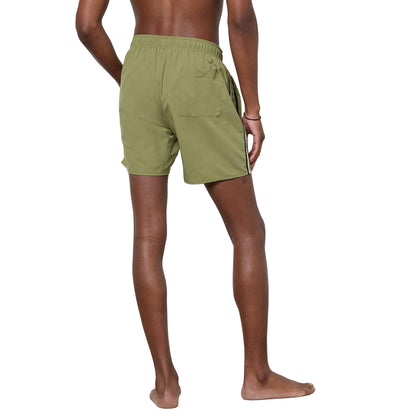 Green - Back - Boss Mens Iconic Swimming Trunks