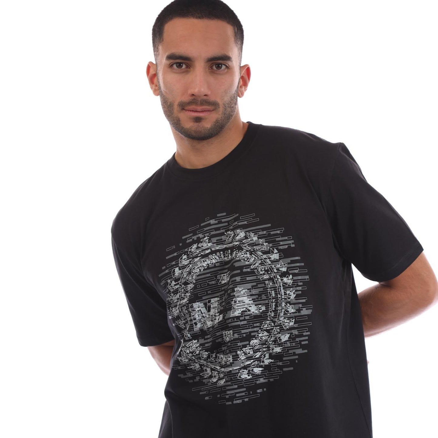Black - Side - Marshall Artist Mens Tekk Fusion T-Shirt