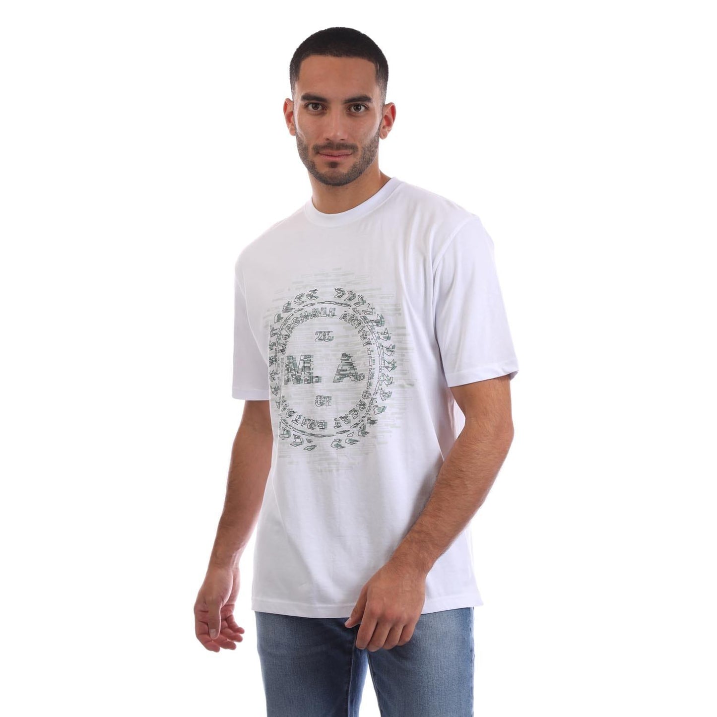 White - Front - Marshall Artist Mens Tekk Fusion T-Shirt