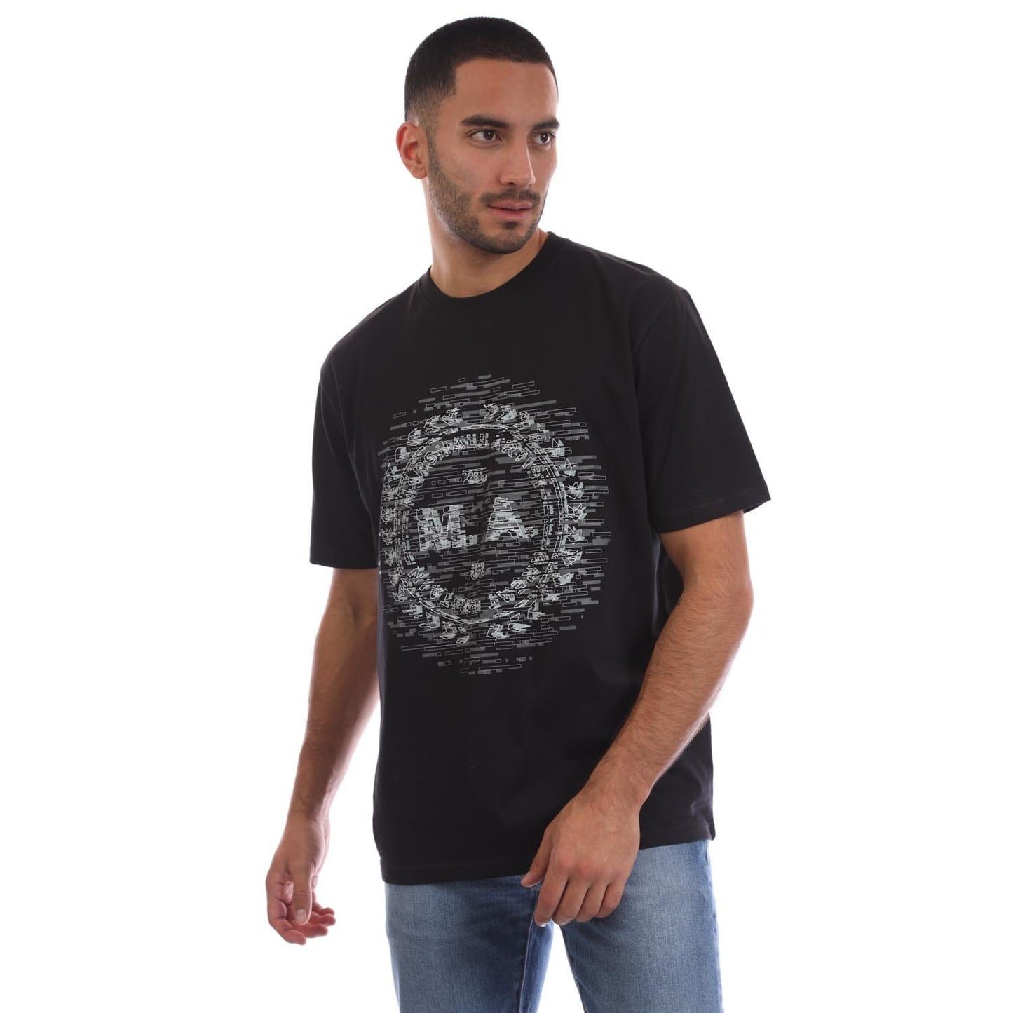 Black - Front - Marshall Artist Mens Tekk Fusion T-Shirt