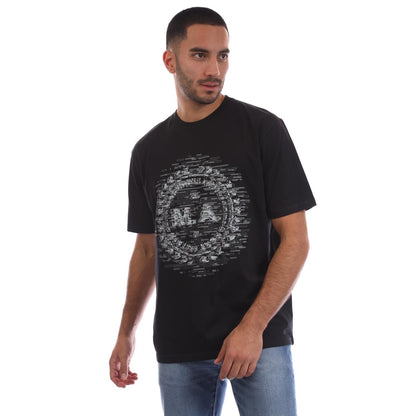 Black - Front - Marshall Artist Mens Tekk Fusion T-Shirt