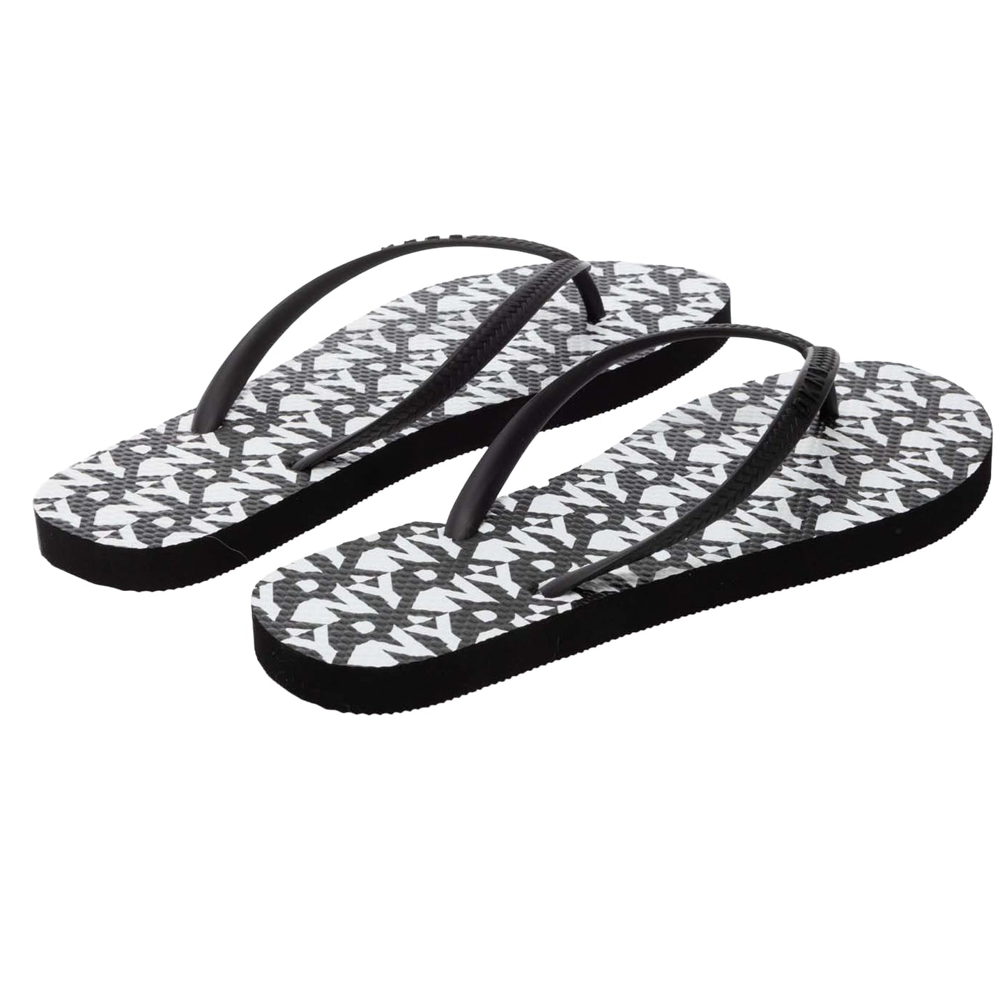 Black-Cream - Back - DKNY Womens-Ladies Susan Flip Flops