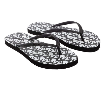 Black-Cream - Front - DKNY Womens-Ladies Susan Flip Flops