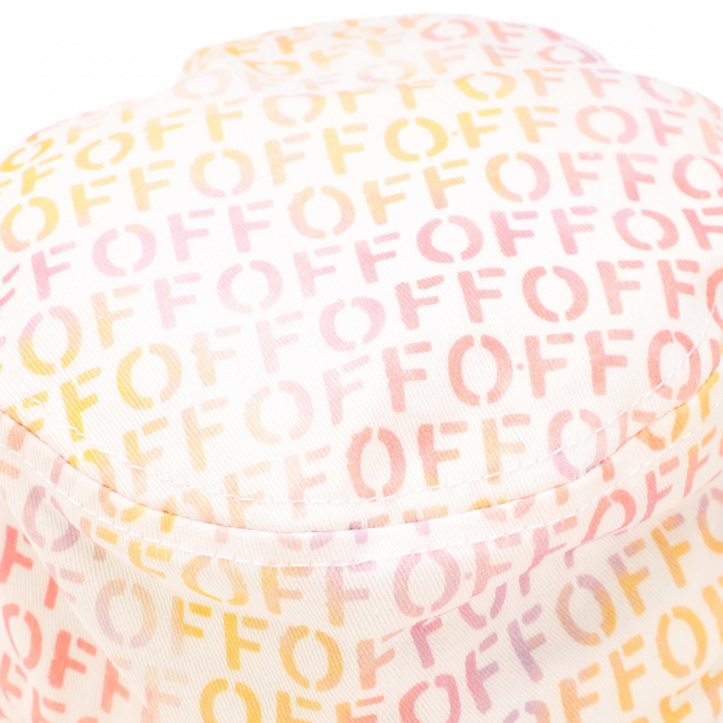 Multicoloured - Side - Off White Childrens-Kids Stamp Bucket Hat