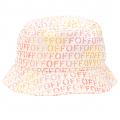 Multicoloured - Front - Off White Childrens-Kids Stamp Bucket Hat
