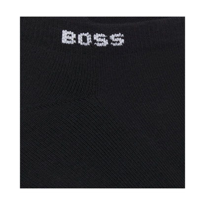 Black - Lifestyle - Boss Mens Bamboo Ankle Socks (Pack of 2)