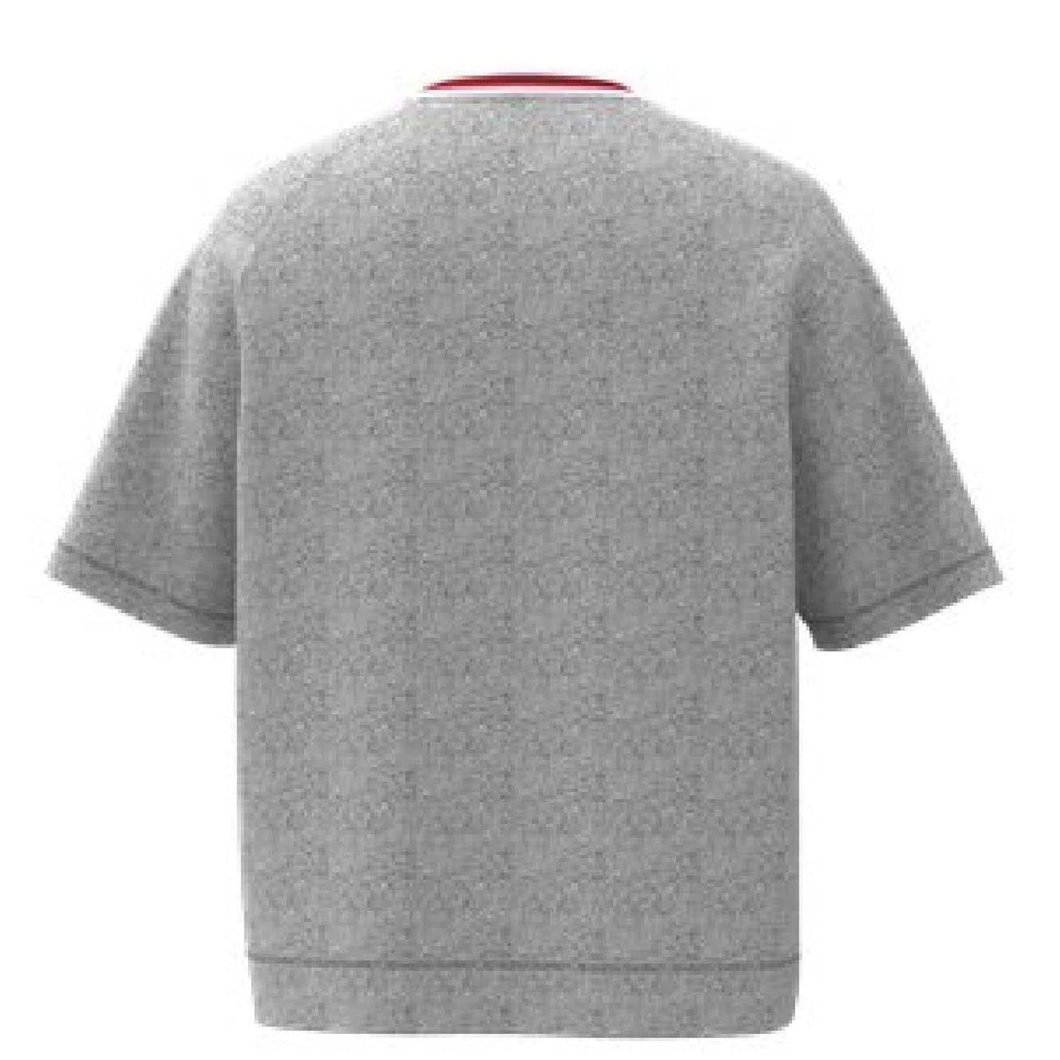 Grey - Back - Hugo Mens Jaxon Short-Sleeved Sweatshirt