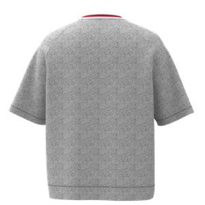 Grey - Back - Hugo Mens Jaxon Short-Sleeved Sweatshirt