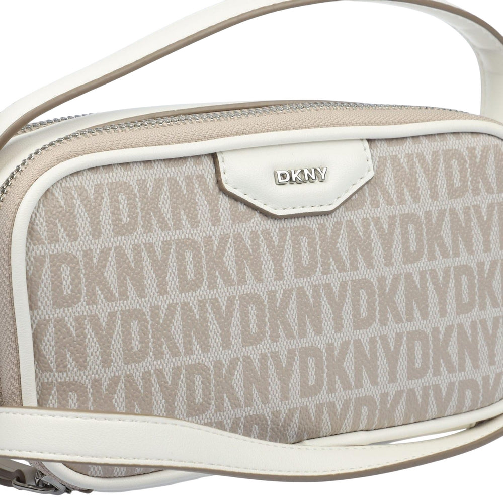 Beige - Side - DKNY Naria Dz Top Handle Crossbody Bag