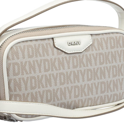Beige - Side - DKNY Naria Dz Top Handle Crossbody Bag